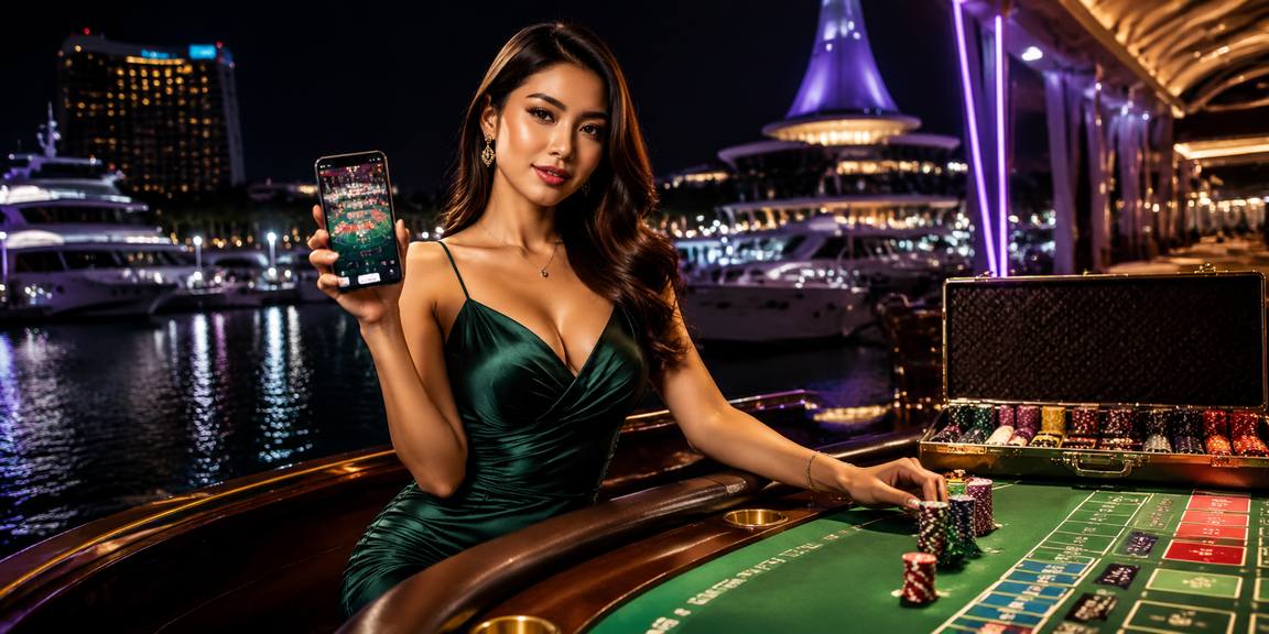 Meja Baccarat, Blackjack, Roulette — Streaming Langsung ke Akun Anda